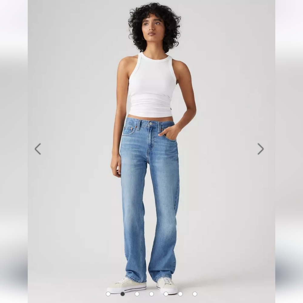 Levis Low Pro Lightweight Women's Jeans Medium Wash Size 24